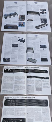 various-Yamaha & Tascam 80s promo material